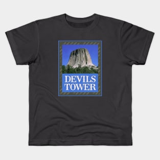 Devils Tower Wyoming Kids T-Shirt